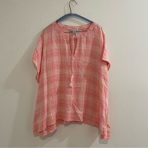 Tommy Bahama Pink and White Blouse